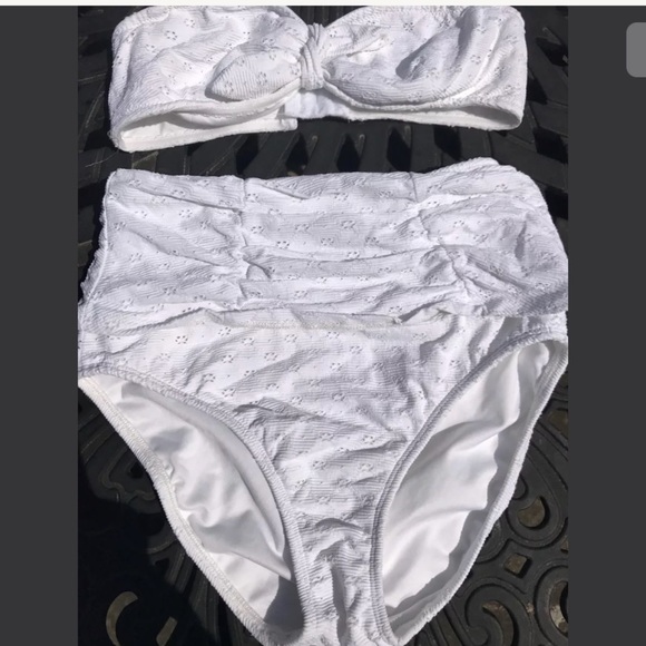 NEW**SHOSHANNA**White high waist Bikini Set**B Cup - Picture 4 of 6
